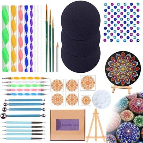 Mandala Little Dot Tools 40 Pieces Set Painting Handicraft Art Supplies Fine Art Drawing Board Sticker Bracket Mandala Tool
