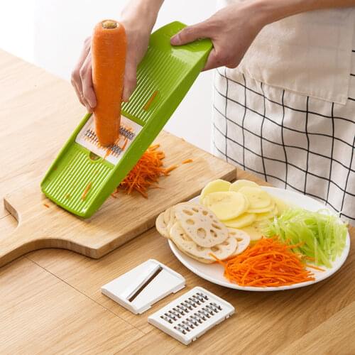Multifunction Fruit Vegetable Device Kitchen Grater Cut Cucumber Carrot Potato Peeler Julienne Grater Cutter Slicer Tool 3 Blade