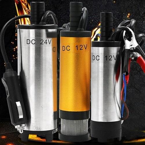 Multifunctional Electric Oil Pump DC Electric Submersible Pump For Pumping Diesel Oil Water Aluminum Alloy Shell 12L/min Fuel Tr