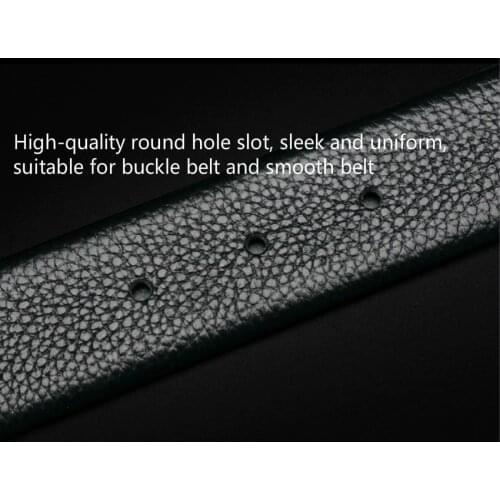Buckle Free Men Leather Needle Buckle Belt Bady Business Belts Quality Assurance First Layer Cowskin Leather Length 125cm