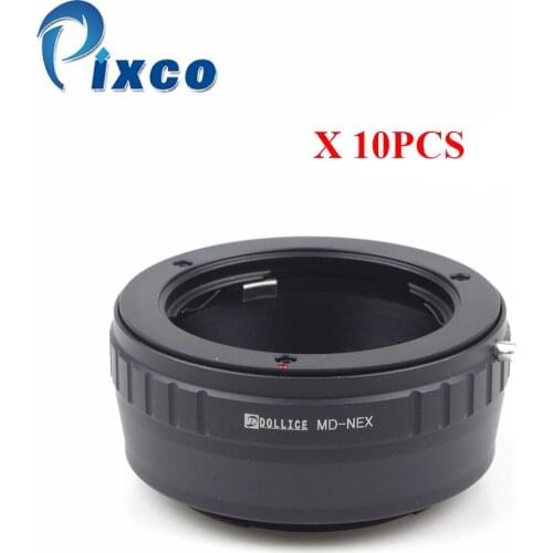 Pixco 011117x10pcs of adapter ring for Dollice MD-NEX, Lens Adapter Suit For Minolta MD Lens to Suit for Sony E Mount NEX Camera