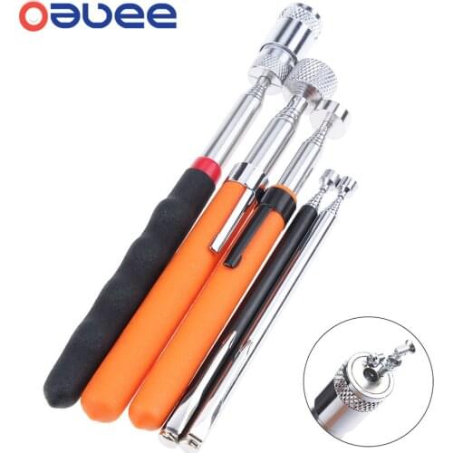 Oauee Mini Portable Telescopic Magnetic Magnet Pen Handy Tool Capacity For Picking Up Nut Bolt Extendable Pickup Rod Stick