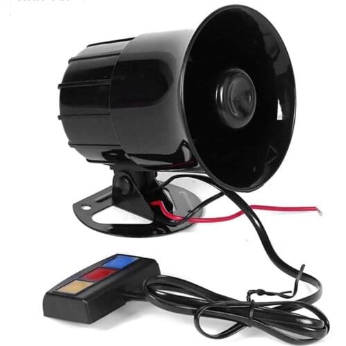 Practical Motorcycle Car Alarm Siren 3 Tone Horn Loud Speaker Auto Alarm Police Firemen Ambulance 3 Sound Car Horn