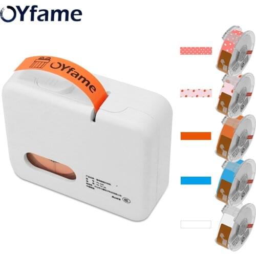 OYfame Label Printer Handheld Portable Pocket Label Printer Thermal Label Printer For Label Sticker QR Code Word Date Printing