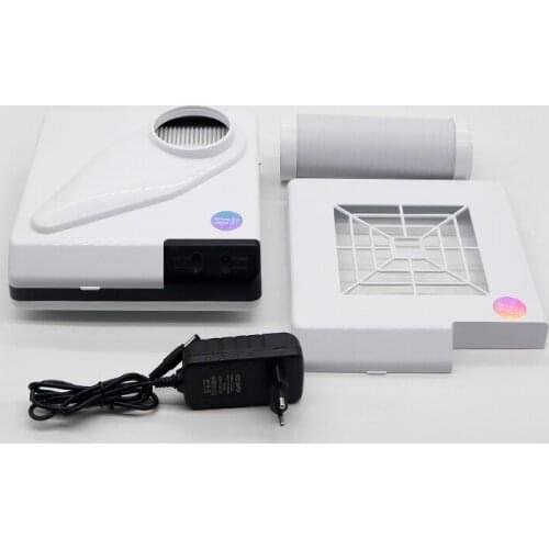 Dust collector 60W fan vacuum cleaner with filter high-power dental laboratory nail art nail dust removal tool oral tool