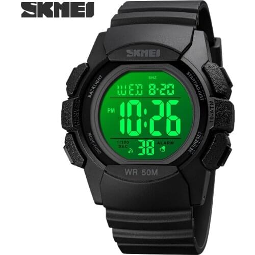 SKMEI Digital Sports Watches Fashion Military Count Down Clock Wristwatches Date Week Display Led Waterproof Mens Wrist Watch