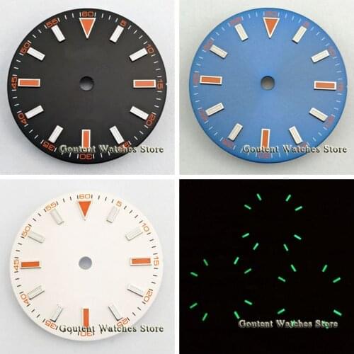 29mm Black/Blue/White Sterile Watch Dial Fit ETA 2824/2836,Mingzhu 2813/3804,Miyota 8205/8215/821A,ST1612 movement