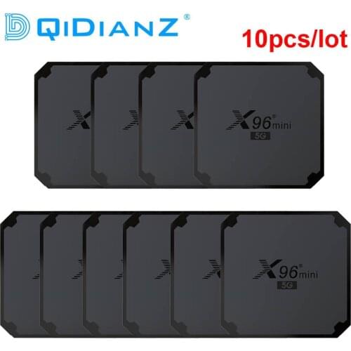 10pcs X96 Mini 5G Android9.0 Amlogic S905W4 Quad Core 8GB 16G 2.4G&5G WIIF Set Top Box X96 MINI Plus PK h96 X88PRO hk1 rbox T95