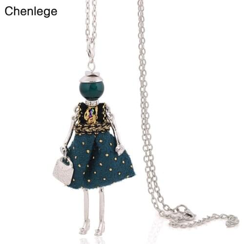 Chenlege long chokers statement fashion necklaces for women 2017 ladies charm big collars with chain necklaces & pendants gifts