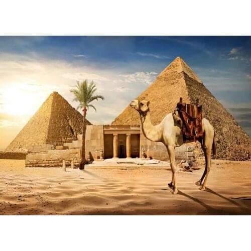 Famous Scenic Spots "The Pyramids - Egypt" 5D DIY Diamond Painting Square/round Diamond Embroidery Rhinestones Mosaic Picture
