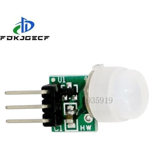 10pcs Mini IR Pyroelectric Infrared PIR Motion Human Sensor Automatic Detector Module AM312 Sensor DC 2.7 to 12V