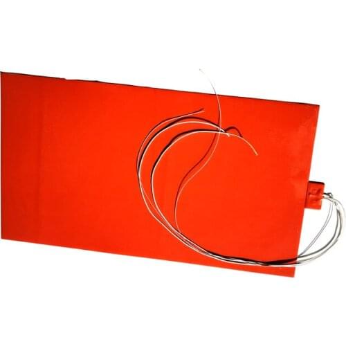 1000w 110v 400*800*1.5mm silicone heat bed for 3d printer adhesive 1 side 100k thermistor 1000mm lead come out as pictures