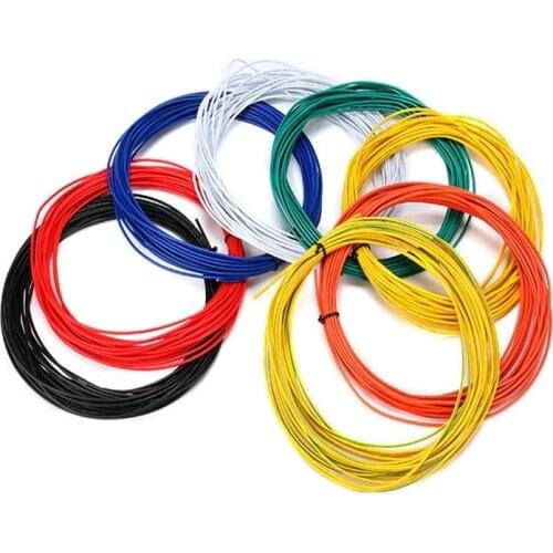 1007 Wire 10 Meters 24AWG 1.4mm PVC Electronic Cable Insulated LED Wire For DIY