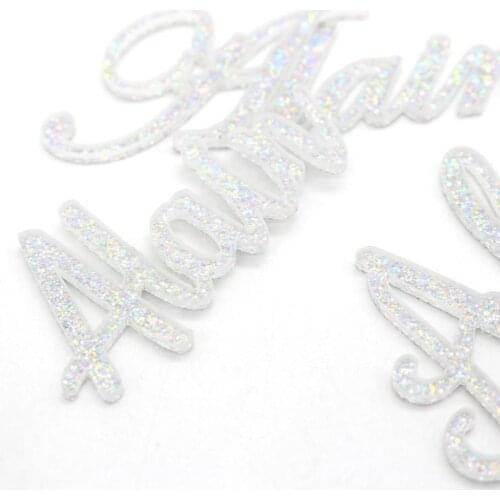 12Pcs of Personalized Guest Name Laser Cut Place Name Shiny Silver Name Wedding Banquet Baby Shower Birthday Bit Card Decoration