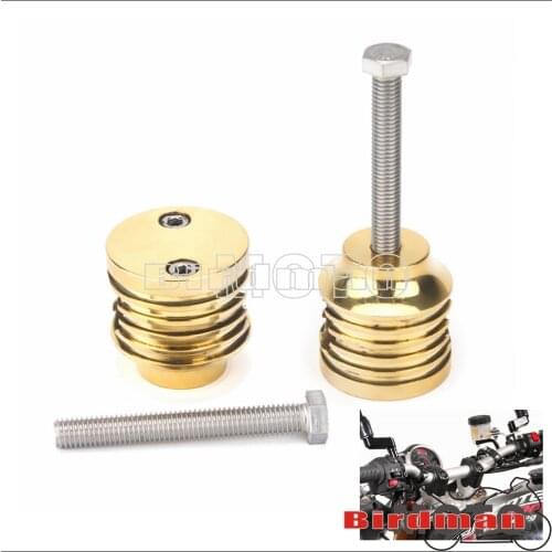 2PCS Motorcycle Brass Handlebar Riser Handle Bar Risers 25mm Handlebars Mount Clamp For Suzuki Honda Yamaha