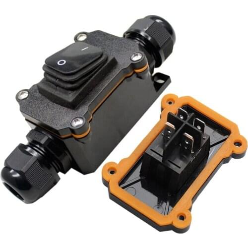 25A waterproof inline cord rocket red green blue light 4 pin 6pin switch IP40