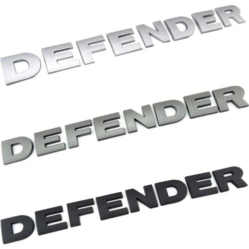 3D Car Sticker For Land Rover Defender Head Hood Nameplate Car Styling Stereo Letters Badge Logo Sticker Defender Hood Stickaer