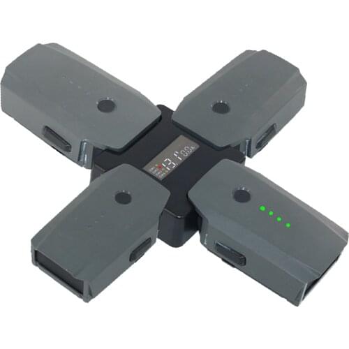 4 in1 Battery Charging Hub for DJI Mavic / Pro EU Rapid Smart Multi Battery Intelligent Charging Hub With LCD Display Portble