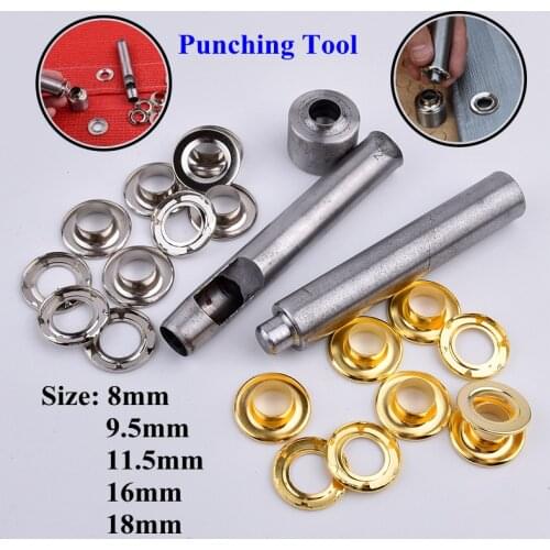 8~18mm Sunshade Net Punching Tool Canopys Tarpaulin Drilling Tool Rainproof Cloth Buttonhole Clothes Shoes Button Brass Eyelet