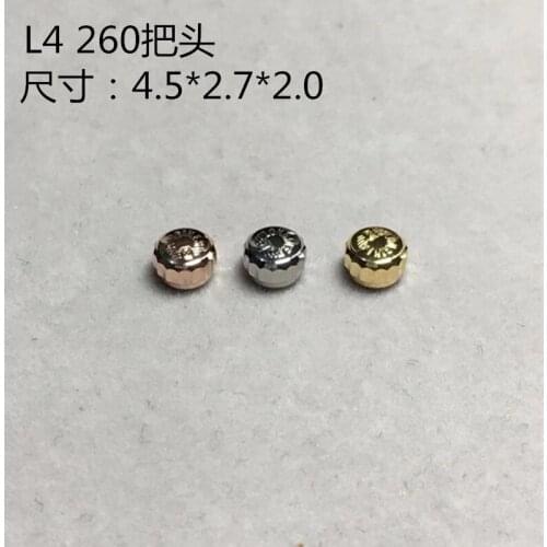 L4 260 Watch accessories instead of the head crown to watch the bolt all steel head time button 5.0mm