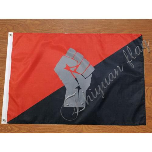 3x5ft Flag Large Indoor Outdoor anarchy Flag with Sosyalist force freedom custom hobby History banner flag