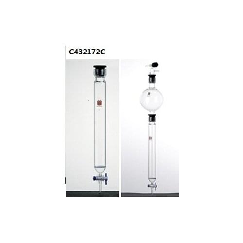 C432172C: Chromatography column, with internal thread and coarse fritted disc, Column O.D.:17mm, Effective Length:254mm