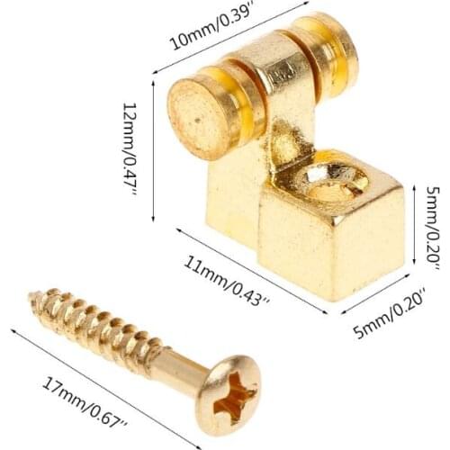 2pcs New Metal String Retainer Trees Roller Guitar Accessories Parts New L9BD