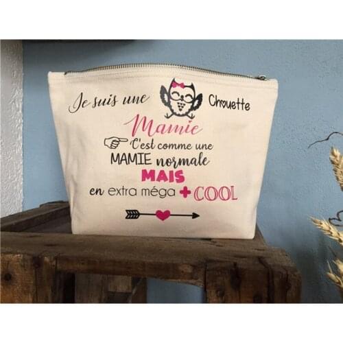 Personalized wedding thank you gift bags cool MOM Makeup Bag witness ideal gift thank you ant cosmetic bags canvas zipper bag