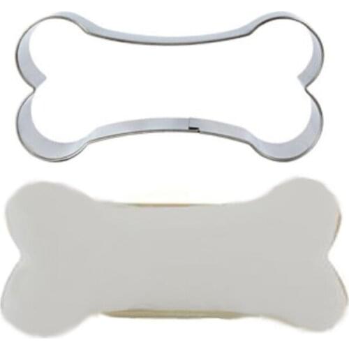 Bone Cookie Cutter Stainless Steel Biscuit Knife Baking Fruit Cut Kitchen Tools Embossing Printing