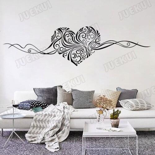 Heart Rotation Creative Pattern Wall Sticker for Living Room Home Decor Vinyl Decals Bedroom Murals Stickers Poster SA22