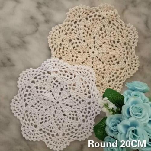 20CM Round Modern Kitchen Bowl Mats Dish Pad Placemat Mat Insulation Pad Mantel Table Coaster Wedding Banquet Tabe Cover Decor
