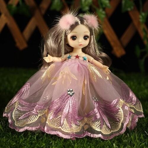 Cute Wedding Dress Princess Cute Baby Joint Doll Little Girl Toy Exquisite Gift Bjd Dolls