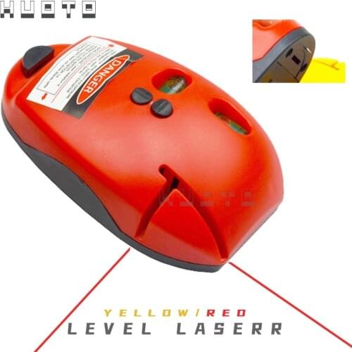Multi functional laser level Horizon Vertical line level tool spirit level mouse type Right Angle 2 Red Lines tripod support