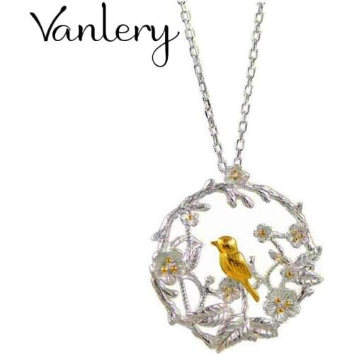 Fashion Long Bird Flower Necklace Pendant For Women Choker Necklaces Holiday Beach Statement Boho Jewelry 2021