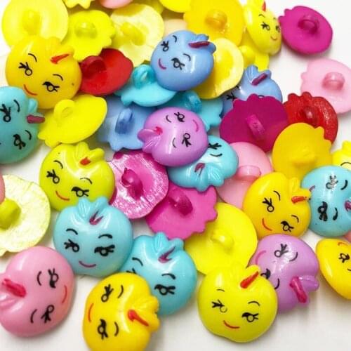 17MM Apple Shank Plastic Buttons 50PCS Childrens Clothing Sewing Accessories DIY Crafts PH281