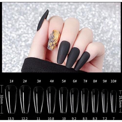100Pcs/set Poly Nail Gel Full Cover Nail Forms Acrylic False Fake Nail Quick Building Mold Tips Dual Forms Nail Finger Extension