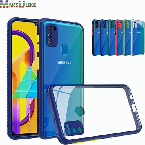 Anti-Fall Clear Case for Samsung Galaxy A21S A21 A31 A51 A71 A50 A30S A50S A70 A20 A30 A20S A10S Case Hard Transparent Cover