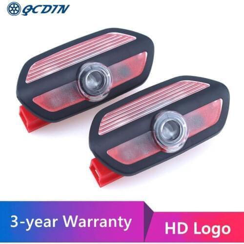 QCDIN For Mercedes benz LED Decoration Shadow Projector Light Car Door Welcome Logo Light For S-Class W222 2014 -- 2017