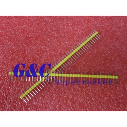 10PCS Yellow 2.54mm 40 Pin Male Single Row Pin Header Strip