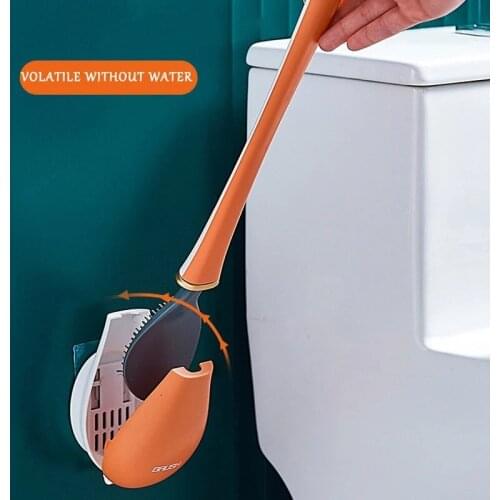 Silicone Toilet Brush Szczotka Do Wc Brosse Toilette Borstel Escobilla Baño Bathroom Accessories Banheiro Ferramentas Szczotka