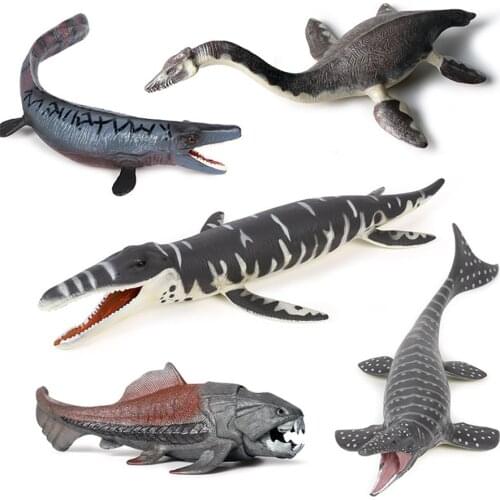 Static Solid Simulation Prehistoric Animal Marine Dinosaur Realistic Figures Lifelike Model Toys Decoration Collection Doll Toy