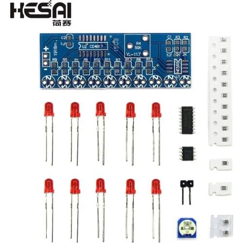 NE555+CD4017 Light Water Flowing Light LED Module for DIY Kit school education lab