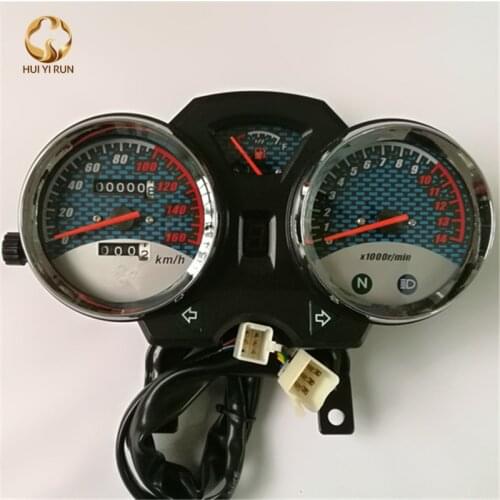Universal Readable Speedometer Gauge Panel Motorcycle Odometer Instrument LED KM/H Racer ATV