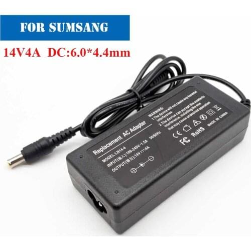 14V 4A 56W charger AC Power Laptop Adapter For sumsang LCD SyncMaster Monitor S24A350H B2770 P2770H P2370H Notebook Power Supply