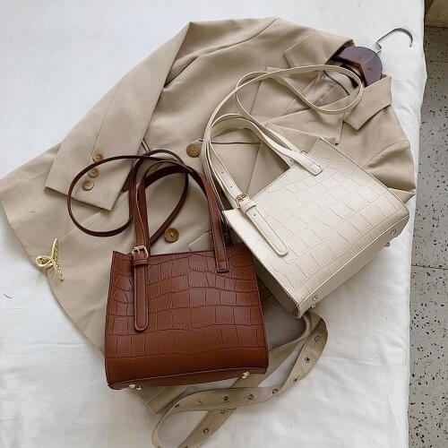 Lady Casual Alligator Pattern Shoulder Crossbody Bag Women Solid Totes Handbags Fashion Exquisite Shopping Bag