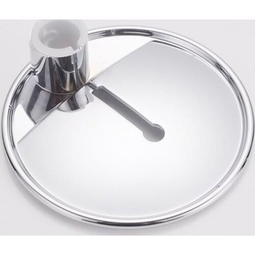 1pcs Fashion Brief Bathroom Shelf Plastic Bathroom Lift Shower Tray Round Soap Dish Box Holder Tray Silver Bathroom Accessories