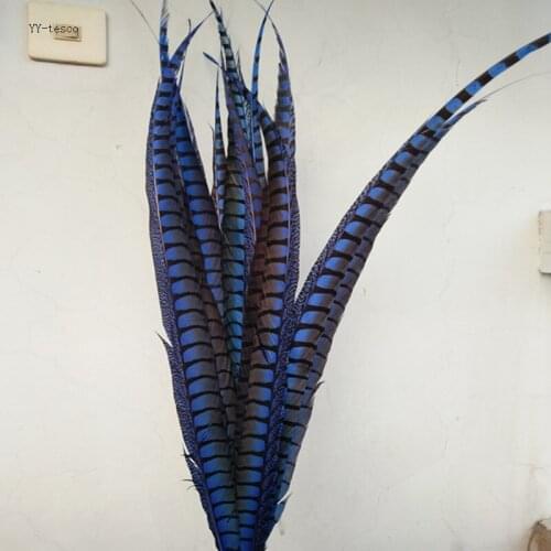 10pcs 36-40inch/90-100cm natural Lady Amherst Pheasant Feather sapphire pheasant feathers for carnival party costumes decoration