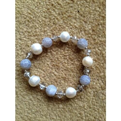100% nature freshwater pearl bracelet