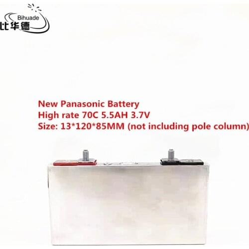 5.5Ah 3.7V 13*120*85mm is suitable for diesel gas starting power supply, aviation model high rate lithium battery module