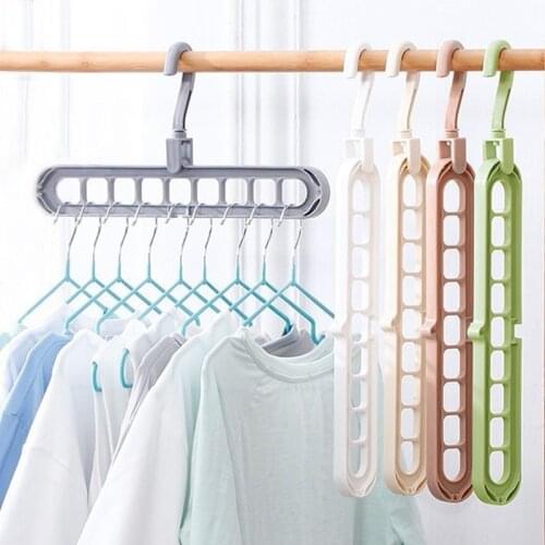 4 Magic Multi-port Support Hangers for Clothes Drying Rack Multifunction Storage Hangers Drying Clothes Rack Clothing Hangers